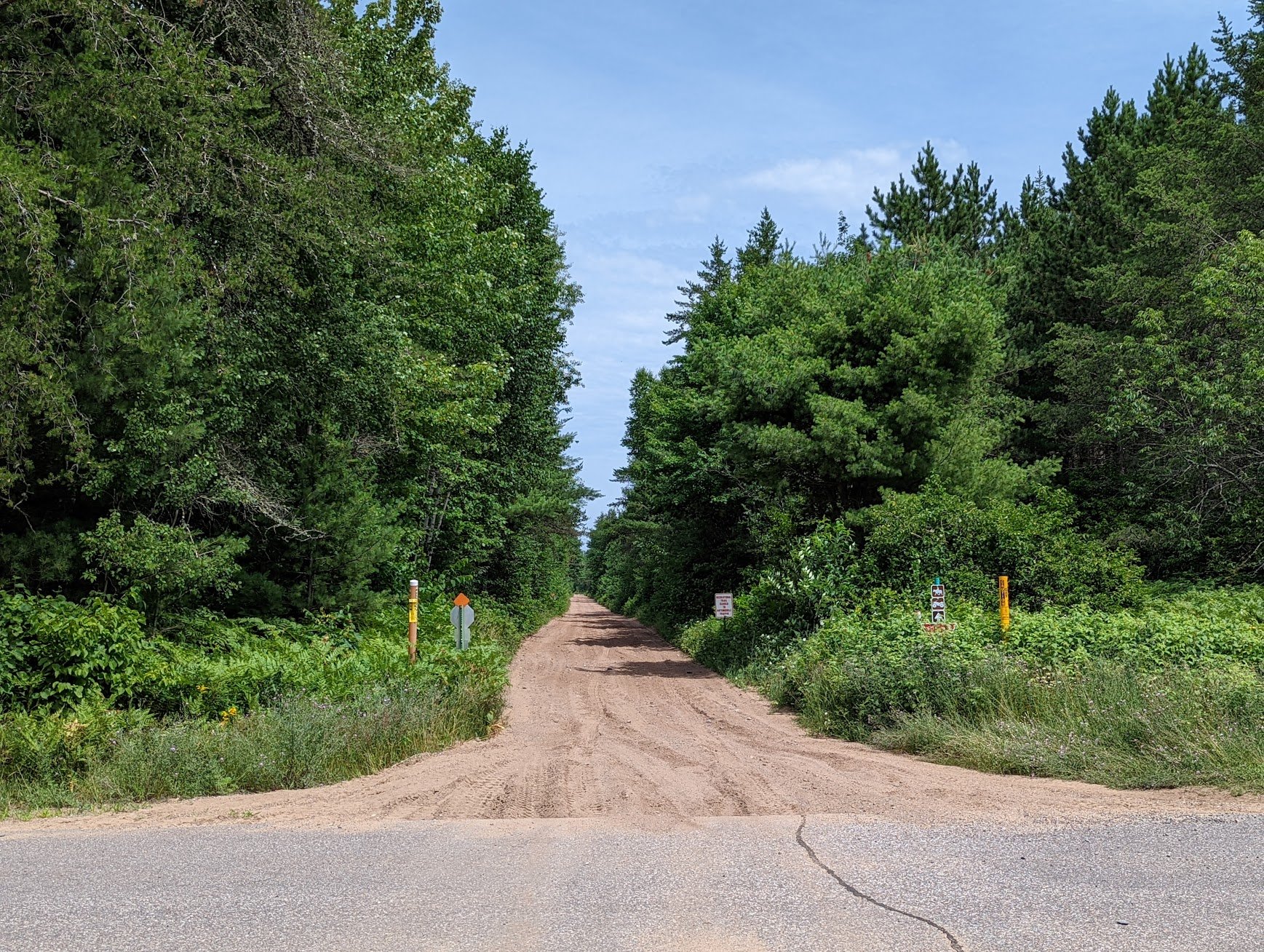 Headed northbound to Conover, Wisconsin