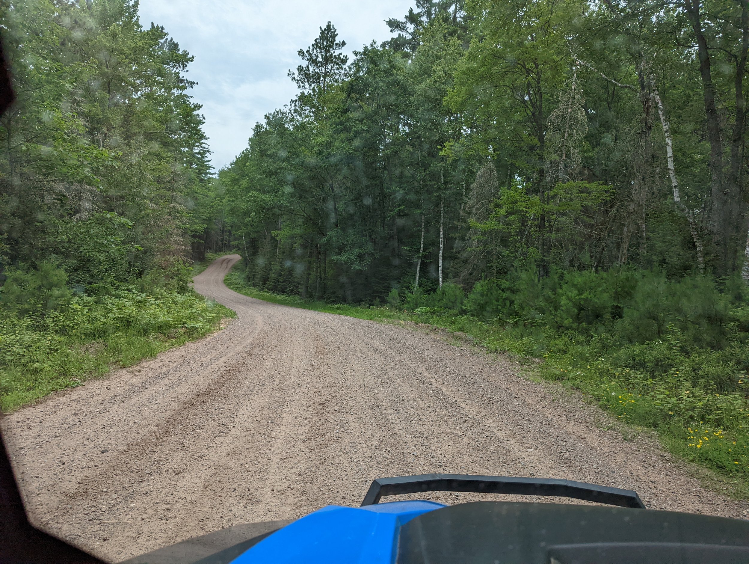 Heading towards Land O Lakes, Trails are wide with sweeping curves.