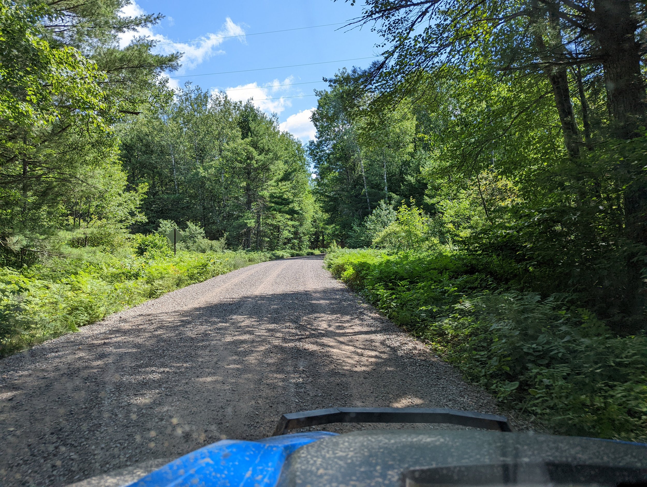 National Forest Road 2458 in the Chequamegon-Nicolet National Forest.