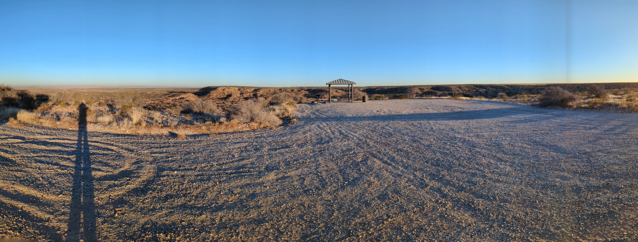 Most of the Campground sites overlook the riding area below in the valley…