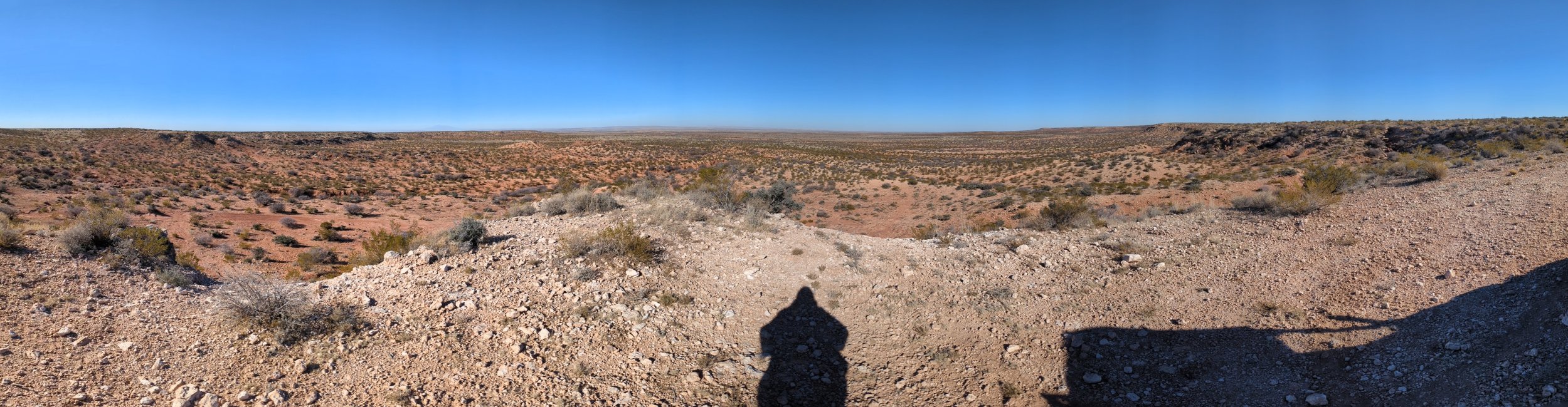 Overlooking the riding area from ontop of the ridge near the trail entrance