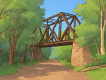 Abandoned Railroad Bridge, Pence, Wisconsin