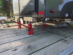 Fixing rear supports on rv…