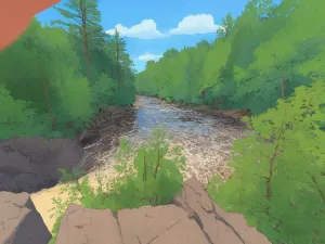 LaSalle Falls & Hiking Trail, Florence, County, WI…
