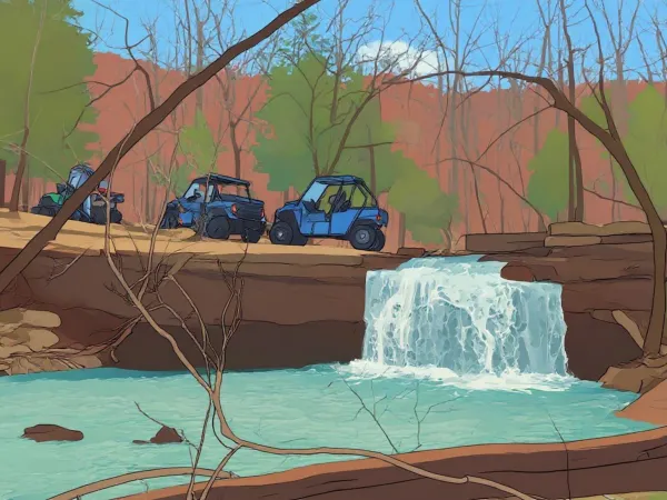 Water Features In The Mill Creek OHV Area, Franklin County, Arkansas