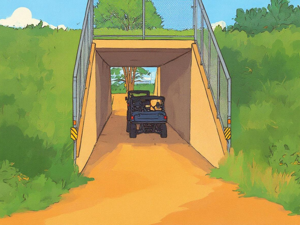Underpasses for off-roaders are a great idea!
